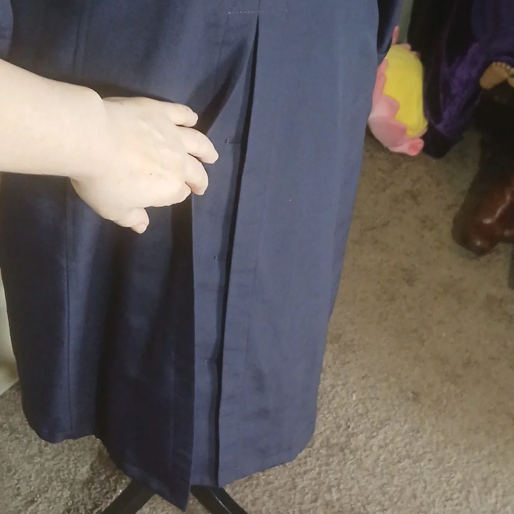 Burberry Plum Double-Breasted Trench Coat - Picture 9 of 12